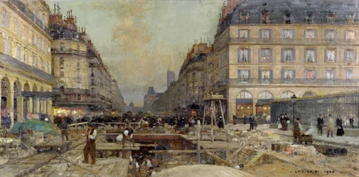 Der Bau der Metro, 1900